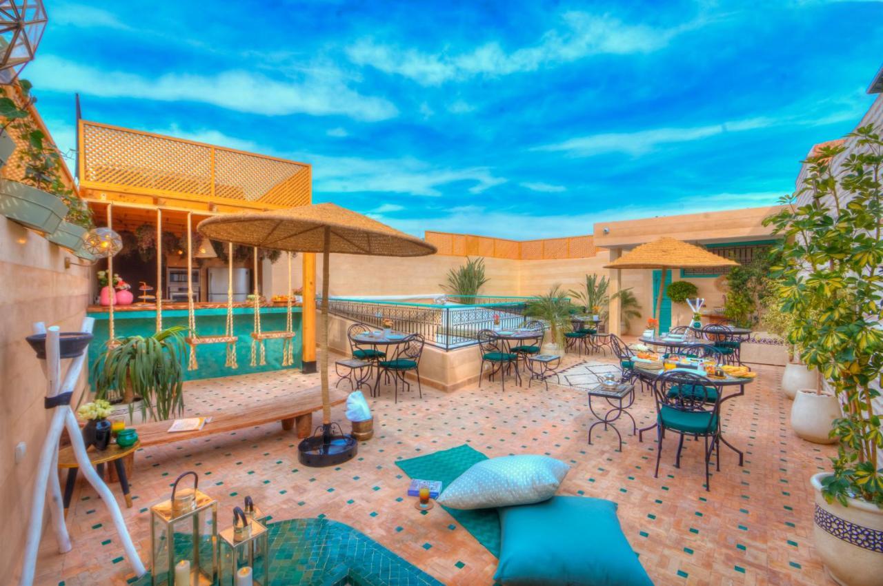 riad paradis blanc Marrakesh Exterior foto